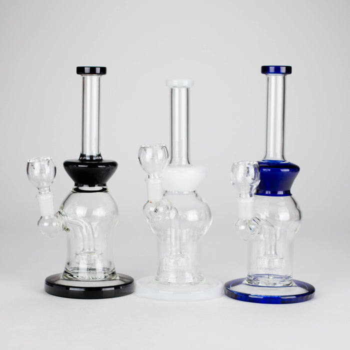 10" Glass Water Pipe with Showerhead Diffuser – Assorted Colors Glass Bong RMG WHOLESALE