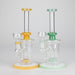 8" Glass Water Pipe with Showerhead Diffuser – Assorted Colors Glass Bong RMG WHOLESALE