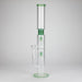 18" Straight Glass Water Pipe with Dual Percolator – Assorted Colors Glass Bong RMG WHOLESALE