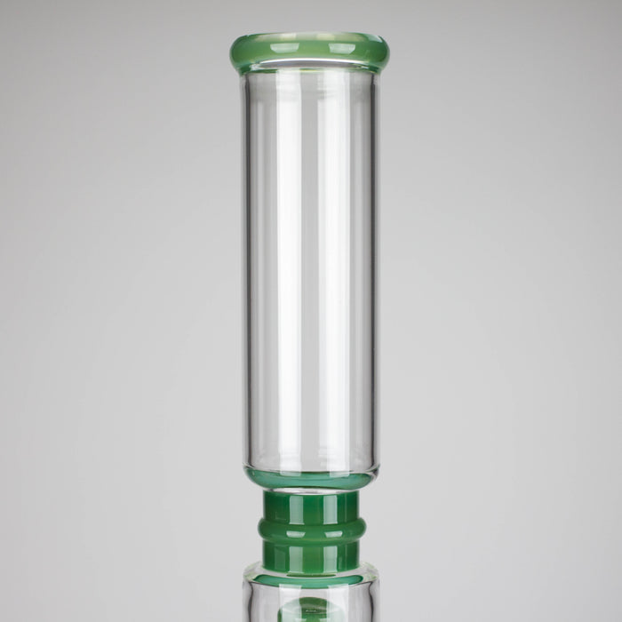 18" Straight Glass Water Pipe with Dual Percolator – Assorted Colors Glass Bong RMG WHOLESALE
