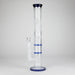 16.5" Straight Frosted Glass Bong with Dual Honeycomb Diffuser – Stemless Design Glass Bong RMG WHOLESALE