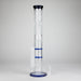 16.5" Straight Frosted Glass Bong with Dual Honeycomb Diffuser – Stemless Design Glass Bong RMG WHOLESALE