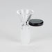 Glass bowl with color round handle for 14 mm Pack of 3 Bowl · Banger · Oil Burner 777 Smoke Grey [Pack of 3]