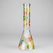 10" Glass Beaker Bong with Donut Design Glass Bong 777 Smoke