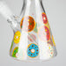 10" Glass Beaker Bong with Donut Design Glass Bong 777 Smoke