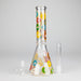 10" Glass Beaker Bong with Donut Design Glass Bong 777 Smoke