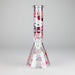 10" 5mm Glass Beaker Bong With Kitty Design Glass Bong 777 Smoke Design1