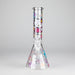 10" 5mm Glass Beaker Bong With Kitty Design Glass Bong 777 Smoke Design3