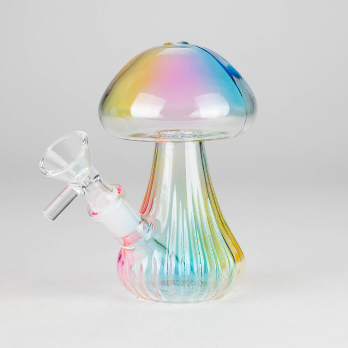 5" Magic Mushroom Glass Bong – Compact & Whimsical Design Glass Bong 777 Smoke Color 3