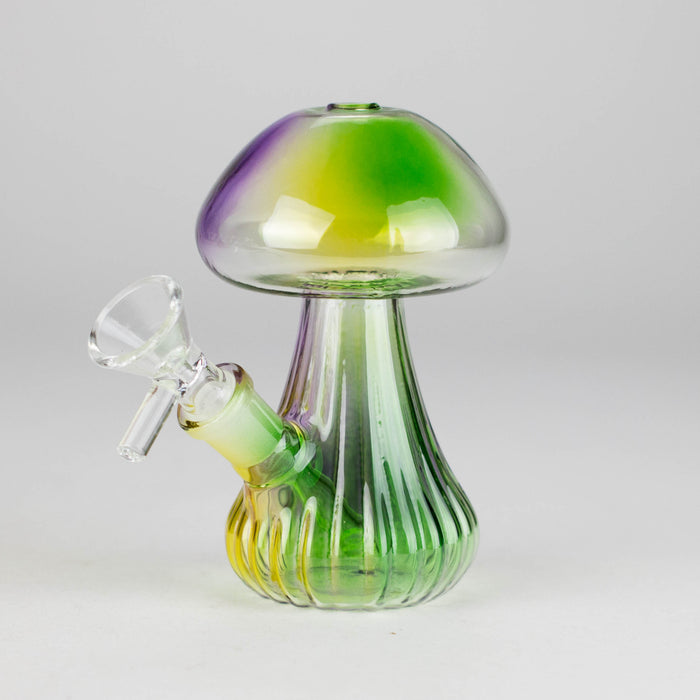 5" Magic Mushroom Glass Bong – Compact & Whimsical Design Glass Bong 777 Smoke Color 1