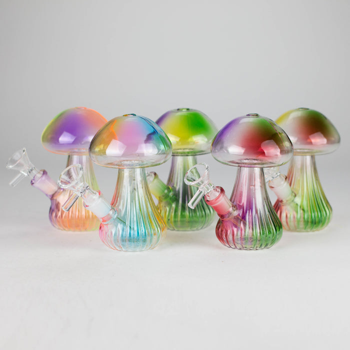 5" Magic Mushroom Glass Bong – Compact & Whimsical Design Glass Bong 777 Smoke