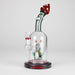9.5" MadCaps Glass Bong Glass Bong DY Glass Red