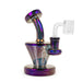 Red Eye Tek® | 5.5" Tall Metallic Terminator Finish Quantum Concentrate Rig Glass Rig West Coast Gifts Blue