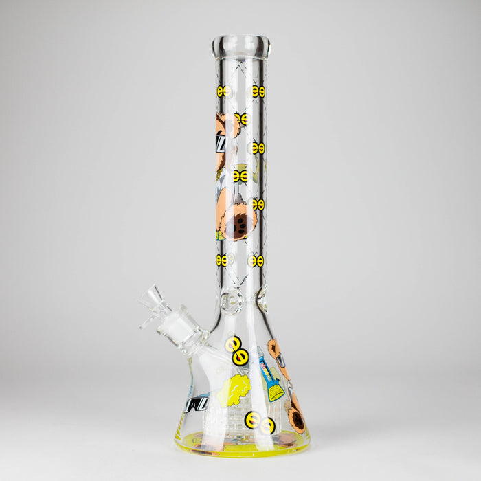 Cheech Glass | 16" Hi Bear Beaker Waterpipe – CH-297 Glass Bong Smoking Cat Distribution