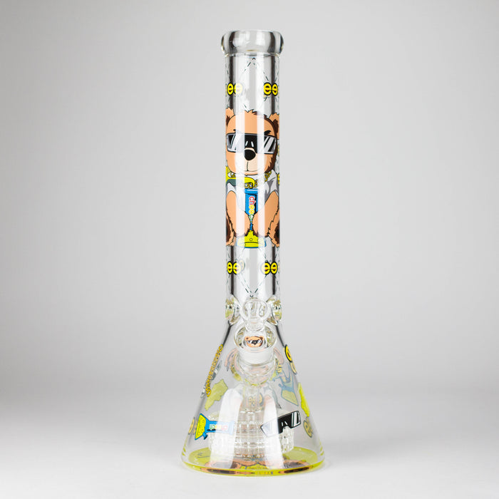 Cheech Glass | 16" Hi Bear Beaker Waterpipe – CH-297 Glass Bong Smoking Cat Distribution