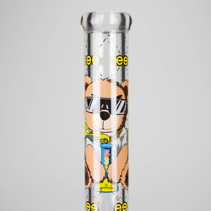 Cheech Glass | 16" Hi Bear Beaker Waterpipe – CH-297 Glass Bong Smoking Cat Distribution