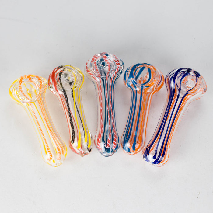 3.5" Glass Hand Pipe – 5-Piece Assorted Set | Compact, Colorful, and Convenient Glass Pipe RMG WHOLESALE