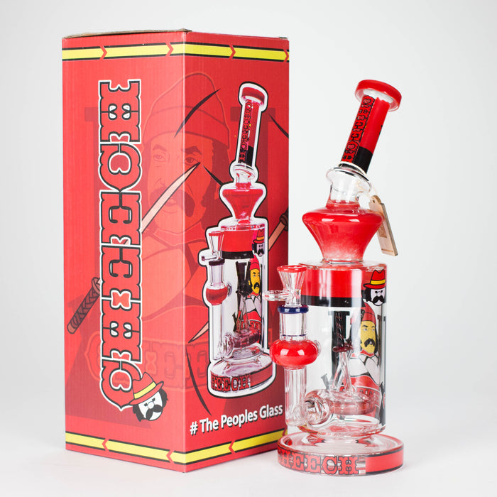 Cheech Glass | 12" Classic High Time Tube Bong – CHE-358 Glass Bong Smoking Cat Distribution
