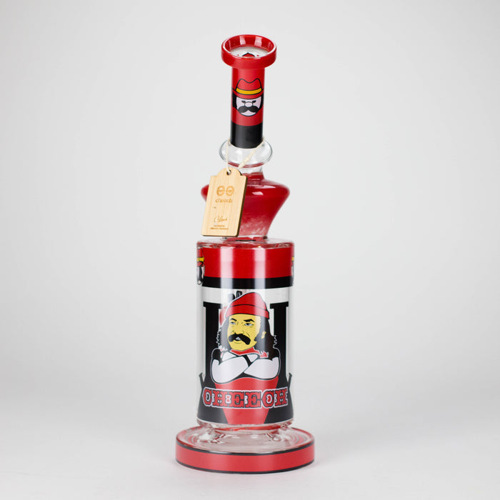Cheech Glass | 12" Classic High Time Tube Bong – CHE-358 Glass Bong Smoking Cat Distribution