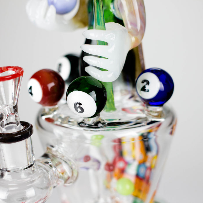 Cheech Glass | 11.5" Pool Hall Blazy Buddy Bong – CHE-366 Glass Bong Smoking Cat Distribution