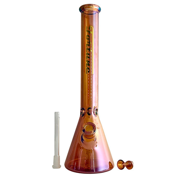 Fortune | 18" 7mm Electroplate Glass Beaker Bong [185007NE] Glass Bong Fortune