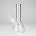 8" Electroplate Glass Beaker Bong – 5mm Thick | Ice Catcher | 3-Piece Set Glass Bong 777 Smoke Clear
