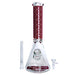 14" Stylish Glow-in-the-Dark Glass Bong – 7mm Thick Glass Bong Super Supplys Inc