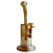 10" Electroplated With Perc Glass Bong Glass Bong Fortune Gold