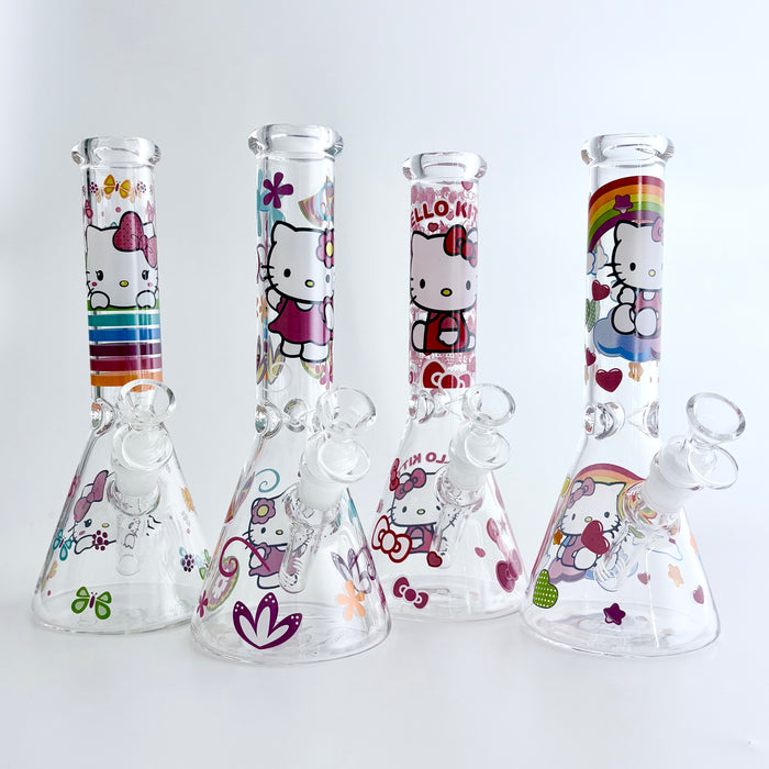 10" 5mm HK Design Glass Beaker Bong Glass Bong Super Supplys Inc