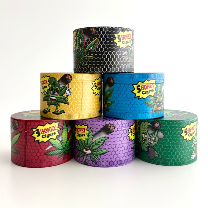 High-Eye Design Grinder 63*44mm 4 Parts-6CT Display Pack Super Supplys Inc