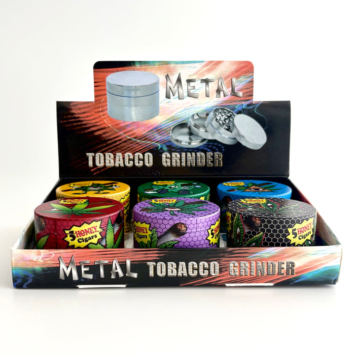 High-Eye Design Grinder 63*44mm 4 Parts-6CT Display Pack Super Supplys Inc