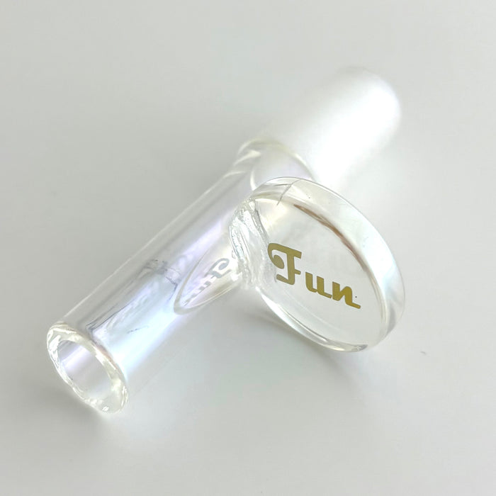 Fortune | Electroplate 14mm Glass Popper Bowl With Gold Logo Bowl · Banger · Oil Burner Fortune Frosted Rainbow