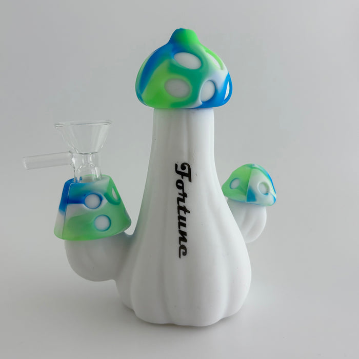 Fortune | 5" Mushroom Silicone Waterpipe Resin · Silicone · Plastic Bong Fortune
