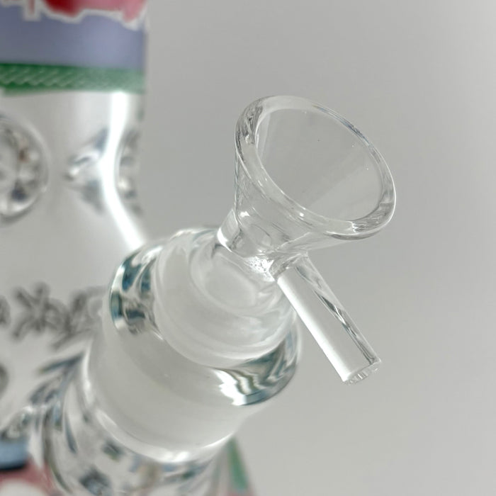 14" Glow in the Dark Cartoon Beaker Bong – 7mm Thick Borosilicate Glass Glass Bong Super Supplys Inc