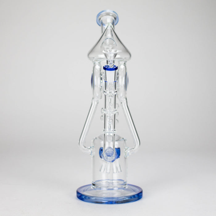 12″ Recycler Glass Bong – 5MM Thick Borosilicate with Coil Tube Design [C1575] Glass Bong Canadian Distributor