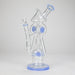 12″ Recycler Glass Bong – 5MM Thick Borosilicate with Coil Tube Design [C1575] Glass Bong Canadian Distributor Jade Blue