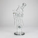 12″ Recycler Glass Bong – 5MM Thick Borosilicate with Coil Tube Design [C1575] Glass Bong Canadian Distributor Charcoal Black