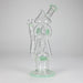 12″ Recycler Glass Bong – 5MM Thick Borosilicate with Coil Tube Design [C1575] Glass Bong Canadian Distributor Jade Green