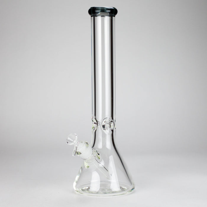16 inch 9mm Beaker base glass bong [C4112-B+CC268] Glass Bong Canadian Distributor Charcoal Black