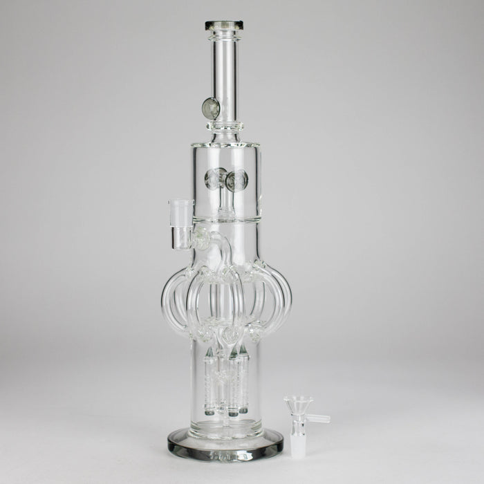 16″ Octopus Recycler Glass Bong – 5MM Thick (C1578) Glass Bong Canadian Distributor