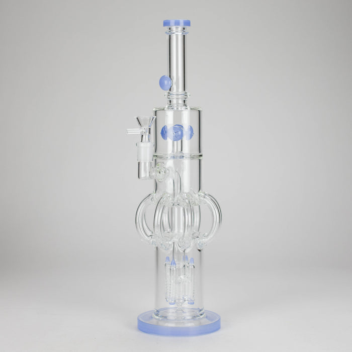 16″ Octopus Recycler Glass Bong – 5MM Thick (C1578) Glass Bong Canadian Distributor Jade Blue