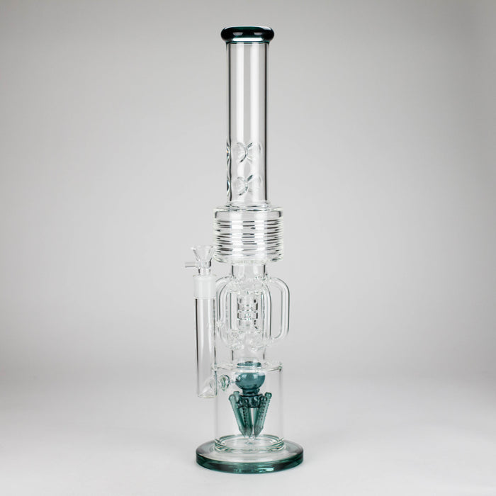 20" Glass recycle water bong [C1579] Glass Bong Canadian Distributor Teal
