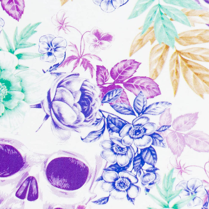 Haze | 9″ Skull Flower Glass Rig – Blue (Mini-M) Glass Bong Canadian Distributor