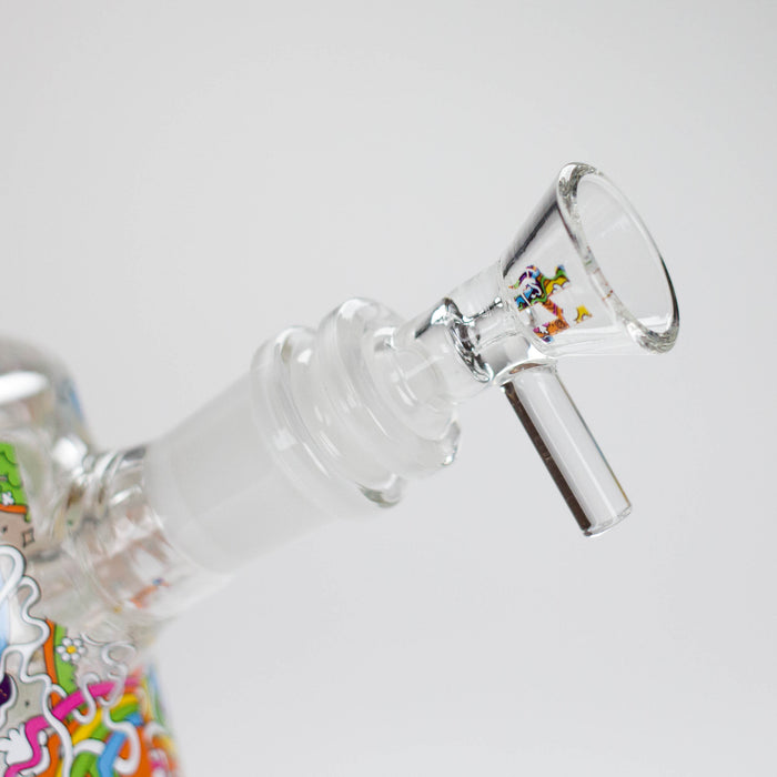 Haze | 9″ Lab Flower Beaker Glass Bong – Jade Yellow (Mini-Q) Glass Bong Canadian Distributor