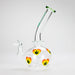 Haze | 9″ Heart Leaf Bubble Base Glass Bong – Teal (Mini-R) Glass Bong Canadian Distributor