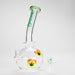 Haze | 9″ Heart Leaf Bubble Base Glass Bong – Teal (Mini-R) Glass Bong Canadian Distributor