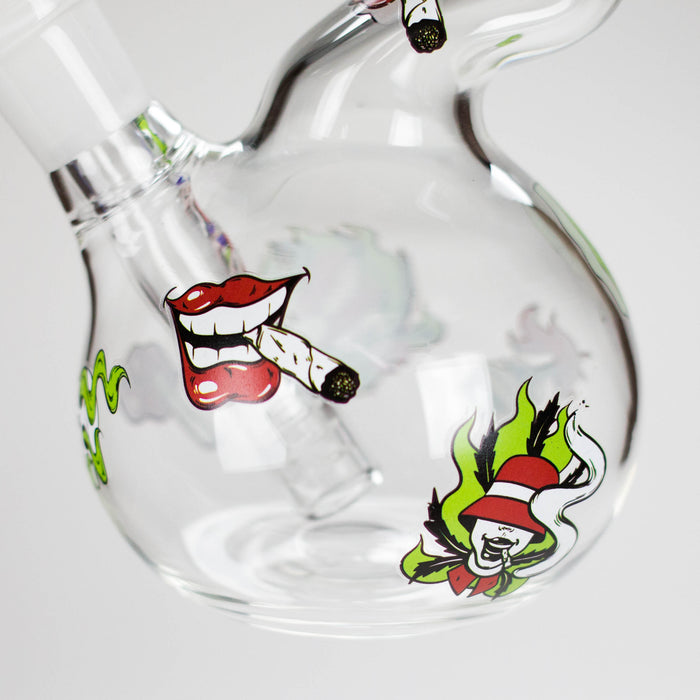 Haze | 9″ Smoking Zig-Zag Glass Bong – Blue (Mini-T) Glass Bong Canadian Distributor