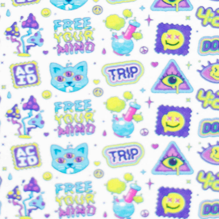 Haze | 9″ 420 Trip Glass Bong – Jade Yellow (Mini-B) Glass Bong Canadian Distributor