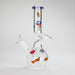 Haze | 9″ Zong Glass Bong with Color Lip – Purple (Mini-W) Glass Bong Canadian Distributor