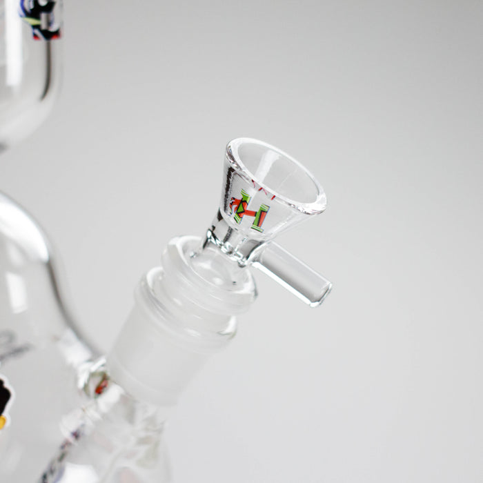 Haze | 9″ Zong Glass Bong with Color Lip – Purple (Mini-W) Glass Bong Canadian Distributor